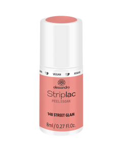 alessandro Striplac Peel or Soak 148 Street Glam - UV/LED Nail Polish, 8ml