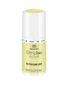 alessandro Striplac Peel or Soak 161 Popcorn Love - UV/LED Nail Polish, 8ml